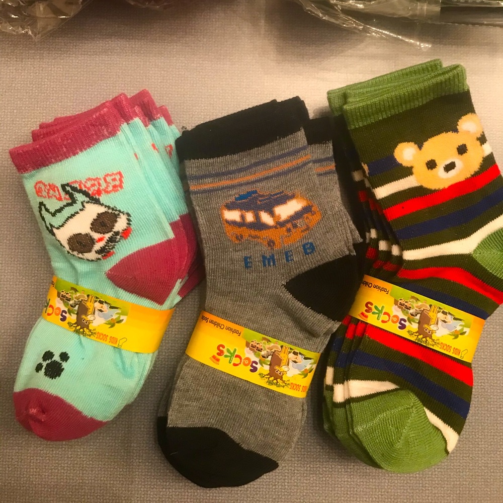 Kids Fashion Socks Wholesale Lot 100 Pairs - Picture 1 of 7